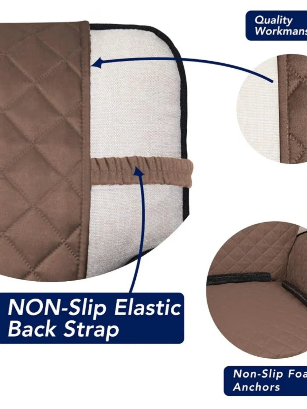 PureFit Reversible Quilted Sofa Cover
